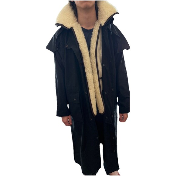 Driza-Bone Other - Driza-Bone Australia Outback Trail Fox Fire Coat Black Sherpa Lined Vest Mens M